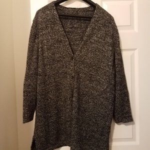 Plus size "rag" style  cardigan sweater